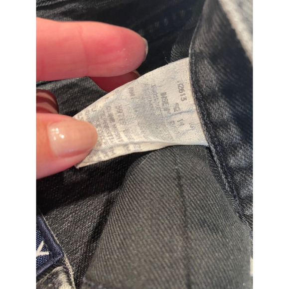 Vintage Tommy Hilfiger Size 14 Women's Relaxed Fit Jeans Big Flag Logo Black - Picture 5 of 10